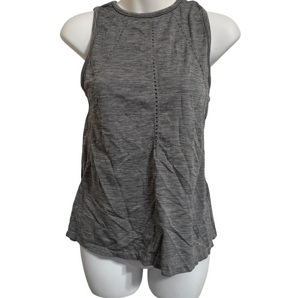 Athleta Tops - Athleta Gray Sleeveless Performance Tank with Micro-Perforated Front